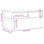 FLORO coffee table solid gray pine wood 99x55.5x45 cm by vidaXL, Coffee table - Ref: Foro24-374019, Price: 131,06 €, Discount: %