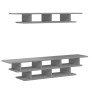 Muebles de TV de pared madera de ingeniería gris Sonoma
