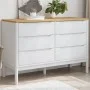 FLORO chest of drawers solid white pine wood by vidaXL, Drawers - Ref: Foro24-374012, Price: 173,22 €, Discount: %