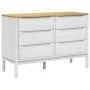 FLORO chest of drawers solid white pine wood by vidaXL, Drawers - Ref: Foro24-374012, Price: 173,22 €, Discount: %