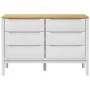 FLORO chest of drawers solid white pine wood by vidaXL, Drawers - Ref: Foro24-374012, Price: 173,22 €, Discount: %