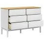 FLORO chest of drawers solid white pine wood by vidaXL, Drawers - Ref: Foro24-374012, Price: 173,22 €, Discount: %