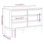FLORO chest of drawers solid white pine wood by vidaXL, Drawers - Ref: Foro24-374012, Price: 173,22 €, Discount: %