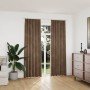 Cortinas opacas con ganchos 2 pzas terciopelo beige 140x225 cm