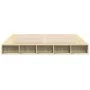Estructura de cama madera de ingeniería roble Sonoma 200x200 cm de vidaXL, Camas y somieres - Ref: Foro24-3280449, Precio: 15...