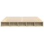 Estructura de cama madera de ingeniería roble Sonoma 200x200 cm de vidaXL, Camas y somieres - Ref: Foro24-3280449, Precio: 15...