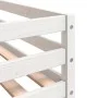 Bunk bed with curtains solid black and white pine wood 90x190 cm by vidaXL, Beds and slatted bases - Ref: Foro24-3284030, Pri...
