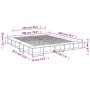 Sonoma oak engineered wood bed frame 180x200 cm by vidaXL, Beds and slatted bases - Ref: Foro24-3280456, Price: 161,22 €, Dis...