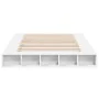 White engineered wood bed frame 160x200 cm by vidaXL, Beds and slatted bases - Ref: Foro24-3280461, Price: 166,29 €, Discount: %