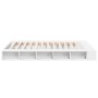 White engineered wood bed frame 160x200 cm by vidaXL, Beds and slatted bases - Ref: Foro24-3280461, Price: 168,66 €, Discount: %