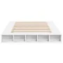 Estructura de cama madera de ingeniería blanca 150x200 cm de vidaXL, Camas y somieres - Ref: Foro24-3280468, Precio: 154,64 €...