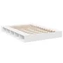Estructura de cama madera de ingeniería blanca 150x200 cm de vidaXL, Camas y somieres - Ref: Foro24-3280468, Precio: 154,64 €...