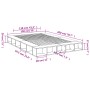 Weißer Bettrahmen aus Holzwerkstoff, 150 x 200 cm von vidaXL, Betten und Lattenroste - Ref: Foro24-3280468, Preis: 156,59 €, ...