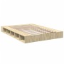 Sonoma oak engineered wood bed frame 160x200 cm by vidaXL, Beds and slatted bases - Ref: Foro24-3280463, Price: 171,13 €, Dis...