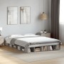 Sonoma gray engineered wood bed frame 140x200 cm by vidaXL, Beds and slatted bases - Ref: Foro24-3280480, Price: 174,78 €, Di...