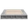 Sonoma gray engineered wood bed frame 140x200 cm by vidaXL, Beds and slatted bases - Ref: Foro24-3280480, Price: 172,29 €, Di...