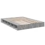 Sonoma gray engineered wood bed frame 140x200 cm by vidaXL, Beds and slatted bases - Ref: Foro24-3280480, Price: 172,29 €, Di...