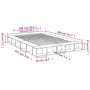 Sonoma-grauer Holzwerkstoff-Bettrahmen 140 x 200 cm von vidaXL, Betten und Lattenroste - Ref: Foro24-3280480, Preis: 174,94 €...