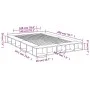 Sonoma gray engineered wood bed frame 140x200 cm by vidaXL, Beds and slatted bases - Ref: Foro24-3280480, Price: 172,29 €, Di...