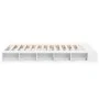 White engineered wood bed frame 120x200 cm by vidaXL, Beds and slatted bases - Ref: Foro24-3280482, Price: 216,55 €, Discount: %