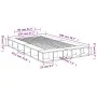 White engineered wood bed frame 120x200 cm by vidaXL, Beds and slatted bases - Ref: Foro24-3280482, Price: 216,55 €, Discount: %
