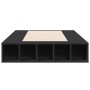 Black engineered wood bed frame 100x200 cm by vidaXL, Beds and slatted bases - Ref: Foro24-3280511, Price: 125,14 €, Discount: %
