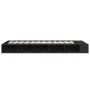Black engineered wood bed frame 100x200 cm by vidaXL, Beds and slatted bases - Ref: Foro24-3280511, Price: 123,24 €, Discount: %