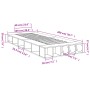Schwarzer Bettrahmen aus Holzwerkstoff, 100 x 200 cm von vidaXL, Betten und Lattenroste - Ref: Foro24-3280511, Preis: 125,25 ...
