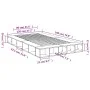 Sonoma oak engineered wood bed frame 120x190 cm by vidaXL, Beds and slatted bases - Ref: Foro24-3280505, Price: 125,26 €, Dis...