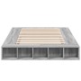 Sonoma-grauer Holzwerkstoff-Bettrahmen 140 x 190 cm von vidaXL, Betten und Lattenroste - Ref: Foro24-3280494, Preis: 171,26 €...