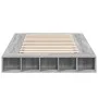 Sonoma-grauer Holzwerkstoff-Bettrahmen 140 x 190 cm von vidaXL, Betten und Lattenroste - Ref: Foro24-3280494, Preis: 168,63 €...