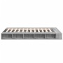 Sonoma-grauer Holzwerkstoff-Bettrahmen 140 x 190 cm von vidaXL, Betten und Lattenroste - Ref: Foro24-3280494, Preis: 171,26 €...