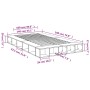 Sonoma-grauer Holzwerkstoff-Bettrahmen 140 x 190 cm von vidaXL, Betten und Lattenroste - Ref: Foro24-3280494, Preis: 171,26 €...