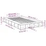 Sonoma-grauer Holzwerkstoff-Bettrahmen 140 x 190 cm von vidaXL, Betten und Lattenroste - Ref: Foro24-3280494, Preis: 168,63 €...