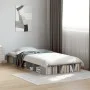 Estructura de cama madera de ingeniería gris hormigón 100x200cm de vidaXL, Camas y somieres - Ref: Foro24-3280513, Precio: 11...