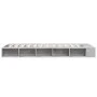 Estructura de cama madera de ingeniería gris hormigón 100x200cm de vidaXL, Camas y somieres - Ref: Foro24-3280513, Precio: 11...