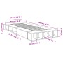 Weißer Bettrahmen aus Holzwerkstoff, 90 x 190 cm von vidaXL, Betten und Lattenroste - Ref: Foro24-3280524, Preis: 119,77 €, R...