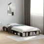 Black engineered wood bed frame 75x190 cm by vidaXL, Beds and slatted bases - Ref: Foro24-3280532, Price: 113,80 €, Discount: %