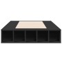 Black engineered wood bed frame 75x190 cm by vidaXL, Beds and slatted bases - Ref: Foro24-3280532, Price: 115,19 €, Discount: %