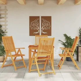 Garden dining set 5 pieces solid acacia wood by vidaXL, Garden sets - Ref: Foro24-3295261, Price: 409,43 €, Discount: %