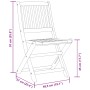 Folding garden dining set 5 pieces solid acacia wood by vidaXL, Garden sets - Ref: Foro24-3295249, Price: 338,42 €, Discount: %