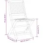 Klappbare Garten-Essgruppe 5-teilig aus massivem Akazienholz von vidaXL, Gartensets - Ref: Foro24-3295249, Preis: 325,34 €, R...