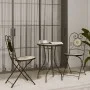 Weißes Terrakotta-Keramik-Eisen-Mosaik-Bistro-Set von vidaXL, Gartensets - Ref: Foro24-3216356, Preis: 256,41 €, Rabatt: %