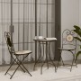 White Terracotta Ceramic Iron Mosaic Bistro Set by vidaXL, Garden sets - Ref: Foro24-3216356, Price: 262,11 €, Discount: %