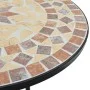 Weißes Terrakotta-Keramik-Eisen-Mosaik-Bistro-Set von vidaXL, Gartensets - Ref: Foro24-3216356, Preis: 256,41 €, Rabatt: %