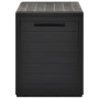Caja de almacenamiento de jardín gris antracita 78x44x55 cm