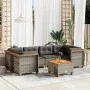 7-piece garden sofa set with gray synthetic rattan cushions by vidaXL, Garden sets - Ref: Foro24-3261744, Price: 532,05 €, Di...