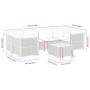 7-piece garden sofa set with gray synthetic rattan cushions by vidaXL, Garden sets - Ref: Foro24-3261744, Price: 509,59 €, Di...