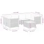 7-teiliges Gartensofa-Set mit grauen synthetischen Rattankissen von vidaXL, Gartensets - Ref: Foro24-3261744, Preis: 532,05 €...
