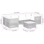 7-teiliges Gartensofa-Set mit schwarzen synthetischen Rattankissen von vidaXL, Gartensets - Ref: Foro24-3261746, Preis: 588,5...